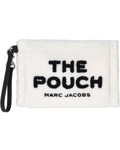 Marc Jacobs The Pouch Faux-shearling Pouch - White