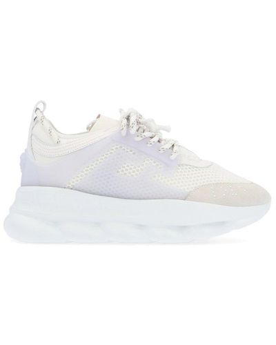 Versace Chain Reaction Sneakers - White