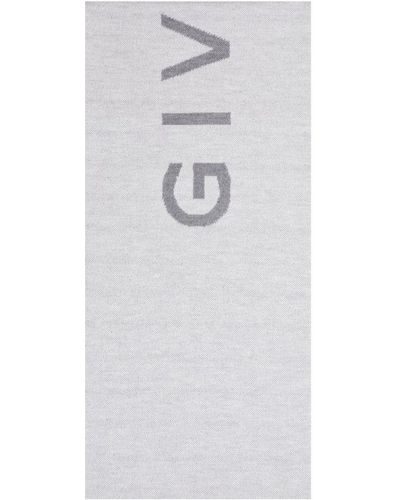 Givenchy Logo Detailed Scarf - White
