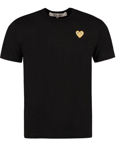 COMME DES GARÇONS PLAY T216 Gold Heart T-shirt - Black