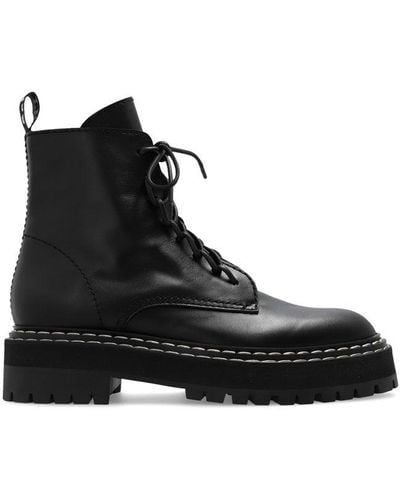 Proenza Schouler Combat Boots - Black
