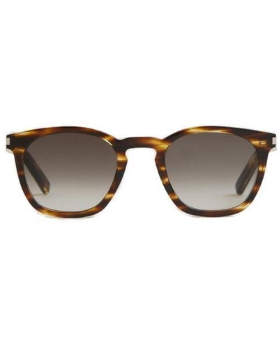 Saint Laurent 'sl 28' Sunglasses, - Brown