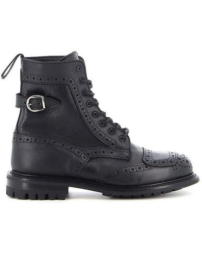 Tricker's Maria Lace-up Boots - Black