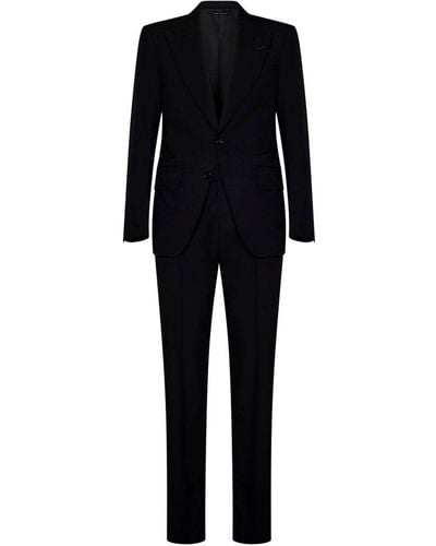 Tom Ford Two Piece Tailored Suit - Black