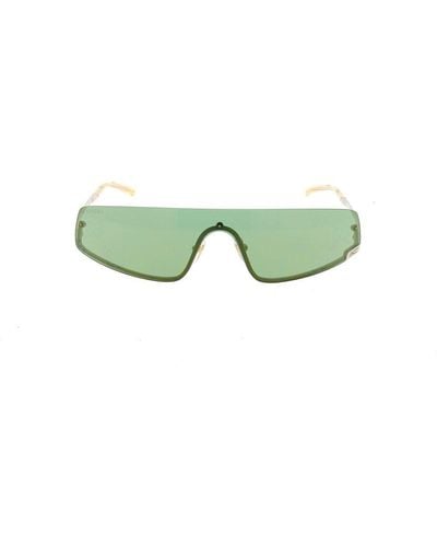 Gucci Mask-shaped Frame Sunglasses - Green