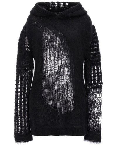 Rick Owens Wool Sweater - Black