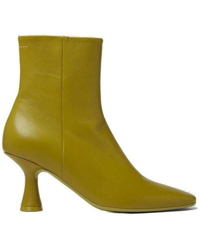 MM6 by Maison Martin Margiela Pointed Heeled Boots - Green