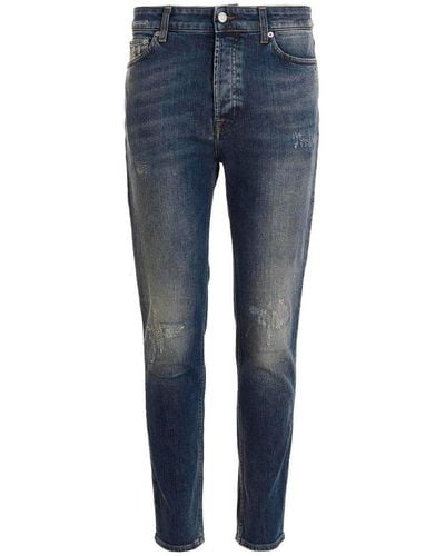 Department 5 Chunky Distressed Jeans - Blue