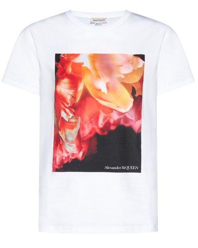 Alexander McQueen Exploded Petal T-shirt - White