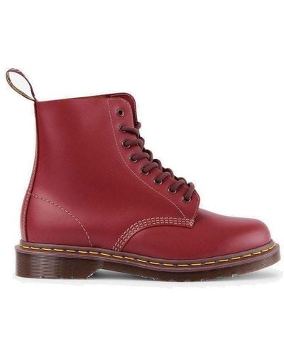 Dr. Martens Vintage 1460 Ankle Boots - Red