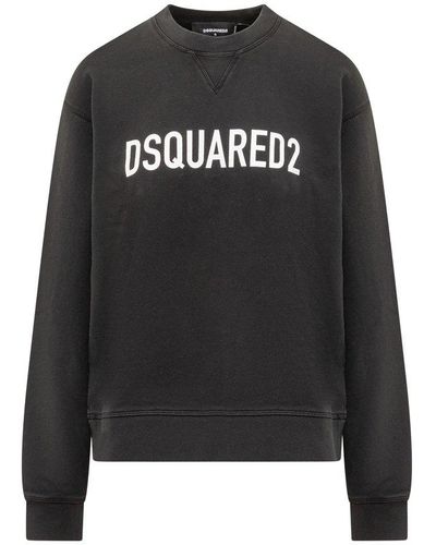 DSquared² Sweatshirt With Logo - Black