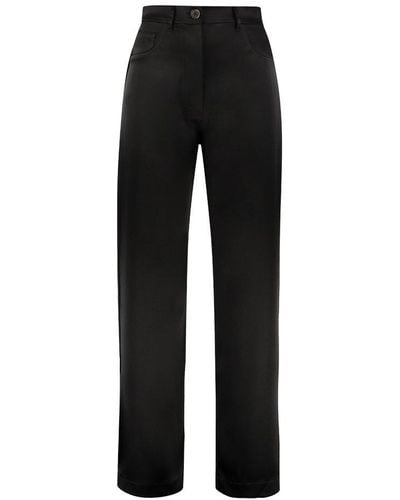 Nanushka Wide-leg Tailored Pants - Black