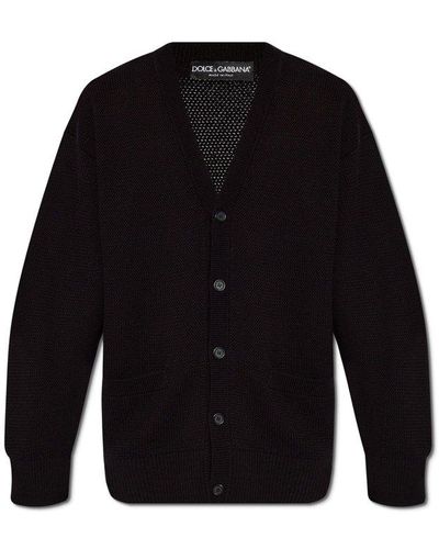 Dolce & Gabbana V-neck Cardigan - Black