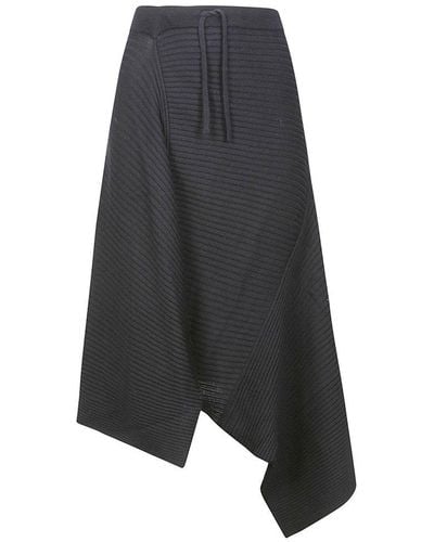 Marques'Almeida Merino Wool Knitted Skirt - Grey