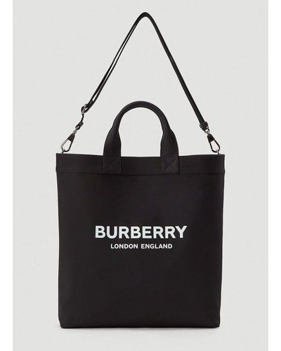 Burberry Artie Canvas Tote Bag - Black