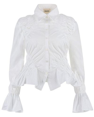 Khaite Cotton Poplin Shirt - White