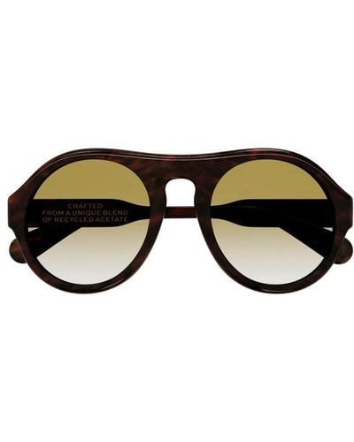 Chloé Aviator Framed Sunglasses - Black