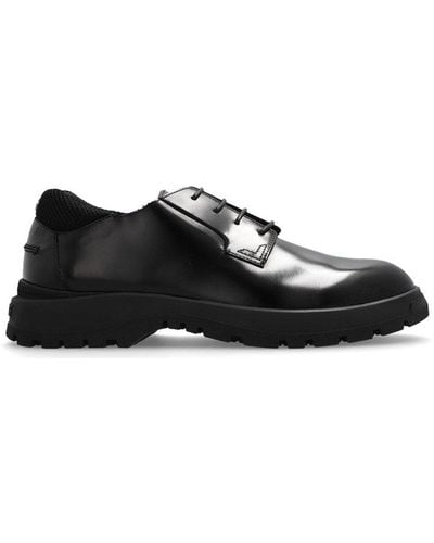 Versace Round-toe Derby Shoes - Black