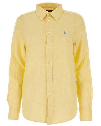 Polo Ralph Lauren Long Sleeved Button-up Shirt - Yellow
