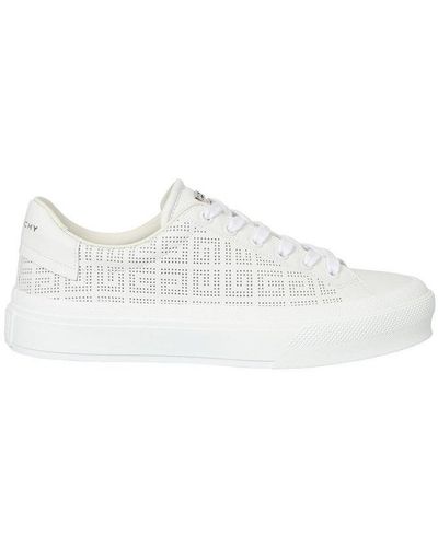 Givenchy 4g Perforated Sneakers - White