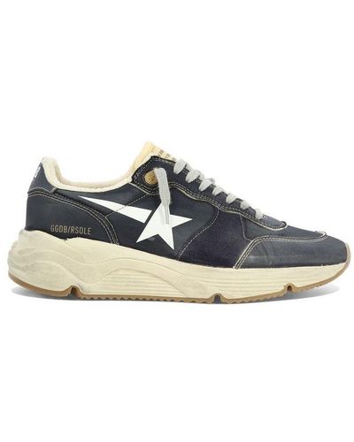 Golden Goose Star Patch Low-top Trainers - Blue