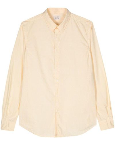Aspesi Buttoned Down Sleeved Shirt - Natural