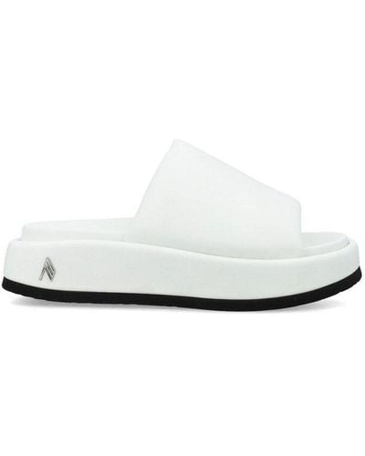 The Attico Mia Flatform Sandals - White