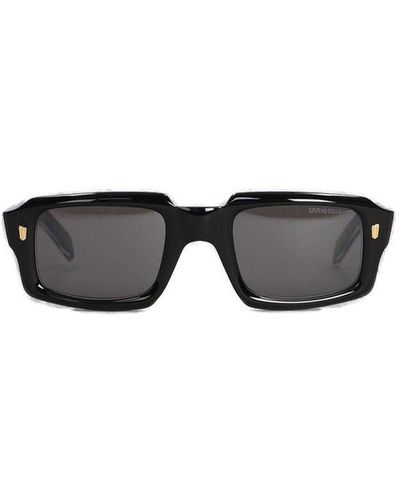 Cutler and Gross Rectangle-frame Sunglasses - Black