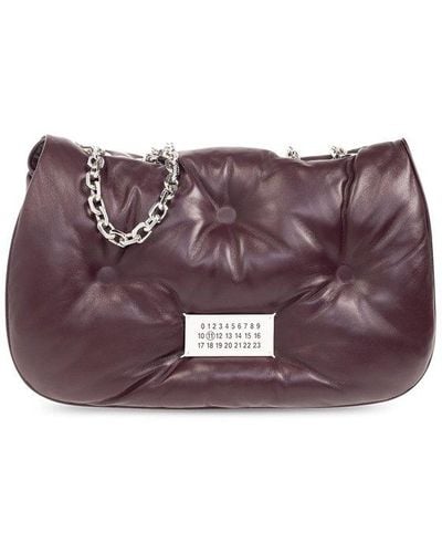 Maison Margiela 'glam Slam Medium' Shoulder Bag, - Purple