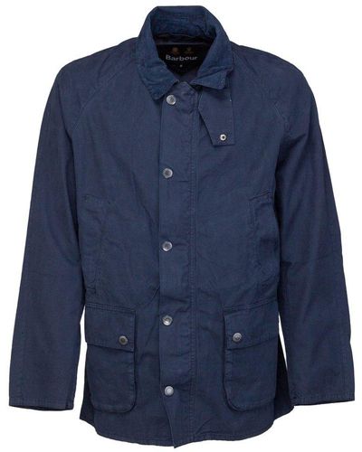 Barbour Collared Long-sleeved Overshirt - Blue