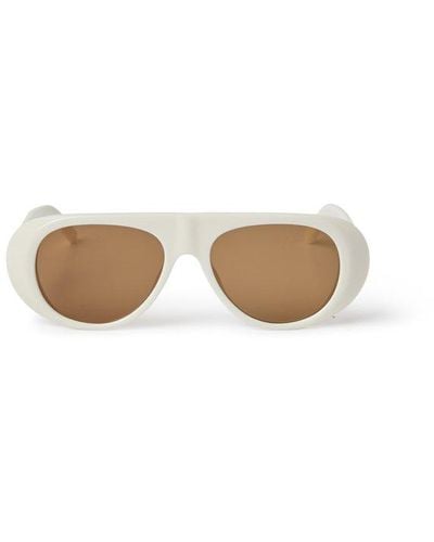 Palm Angels Sierra Round-frame Sunglasses - White