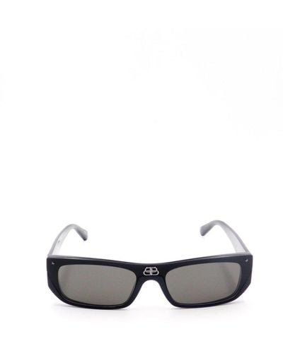 Balenciaga Shield Rectangle Sunglasses - Grey