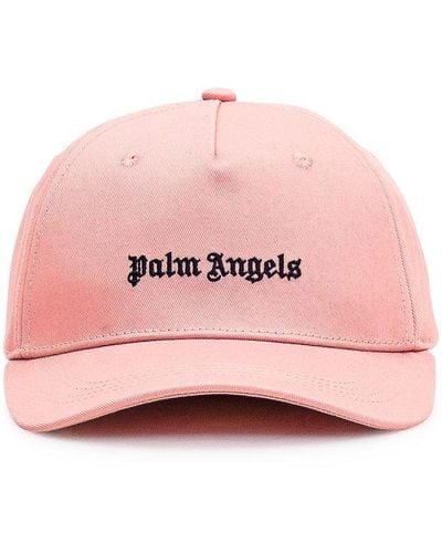 Palm Angels Hat With Logo - Pink