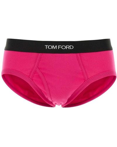 Tom Ford Logo Band Briefs - Pink