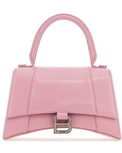 Balenciaga Hourglass Small Tote Bag - Pink