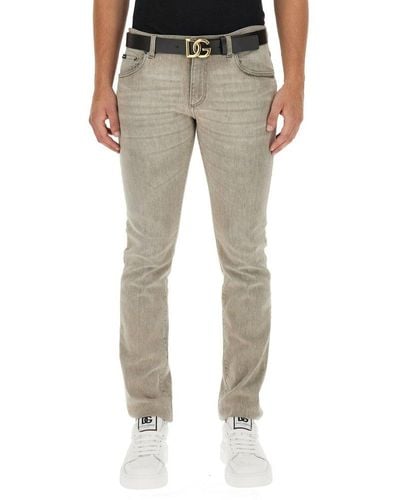 Dolce & Gabbana Skinny Fit Jeans - Gray