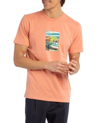 Woolrich Graphic Printed Crewneck T-shirt - Orange