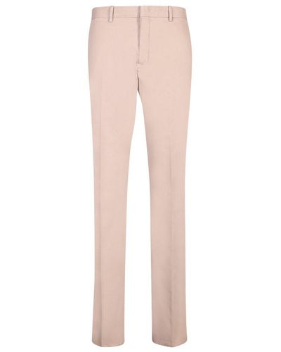 Zegna Straight Leg Tailored Trousers - Natural