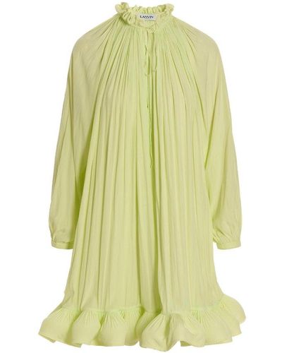 Lanvin Flounced Dress - Green