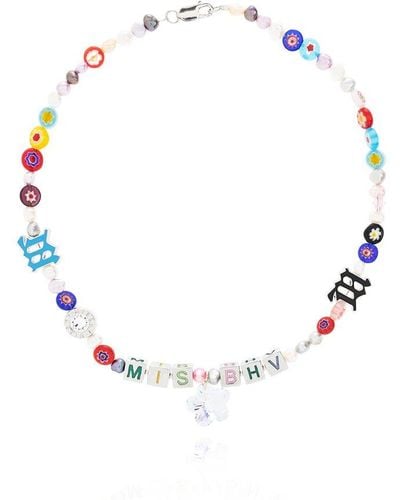 MISBHV Necklace With Logo, - White