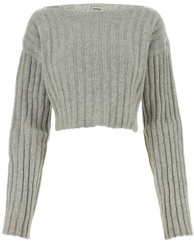 Baserange Long Sleeved Knitted Jumper - Grey