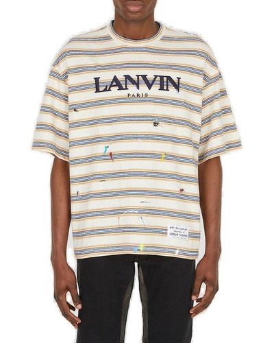 Lanvin X Gallery Dept. Logo Embroidered T-shirt - Multicolor