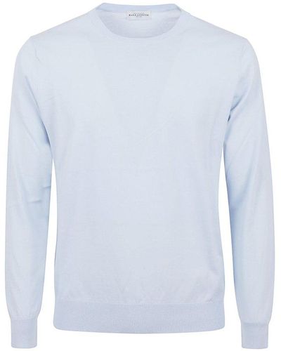 Ballantyne Crewneck Long-sleeved Sweater - Blue