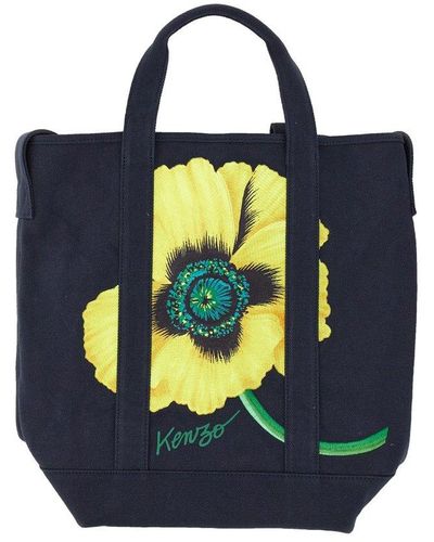 KENZO Poppy Tote Bag - Blue