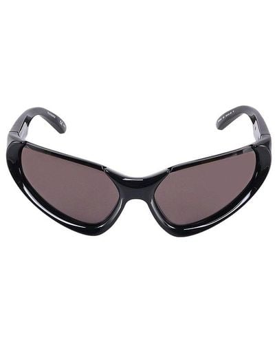 Balenciaga Xpander Rectangle Frame Sunglasses - Black