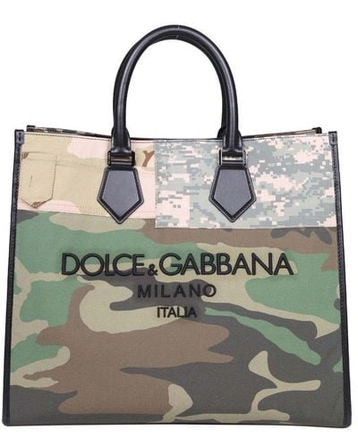 Dolce & Gabbana Handbag In Patchwork Fabric - Multicolor