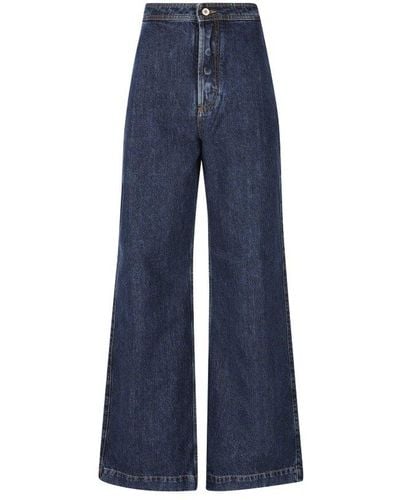 Loewe High Waist Denim Jeans - Blue