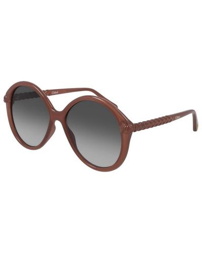 Chloé Round Frame Sunglasses - Brown