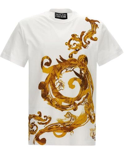 Versace Jeans Couture Barocco-printed Crewneck T-shirt - White