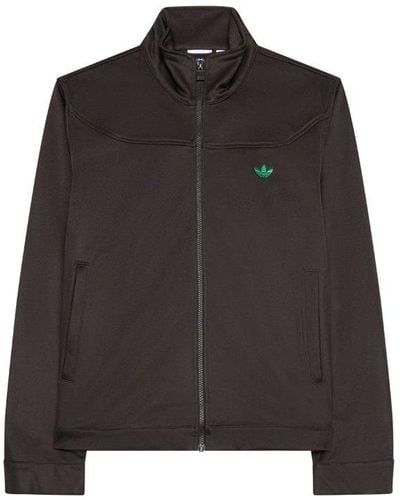 Adidas by Wales Bonner Logo Embroidered Zip-up Jacket - Black